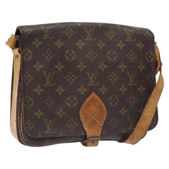 LOUIS VUITTON Monogram Cartouchiere GM Shoulder Bag M51252 LV Auth BA3340 - Picture 1 of 16